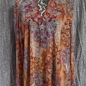 Lane Bryant Multicolor Floral Blouse